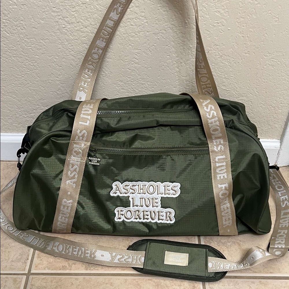 Olive Green Travel Duffel Bag
